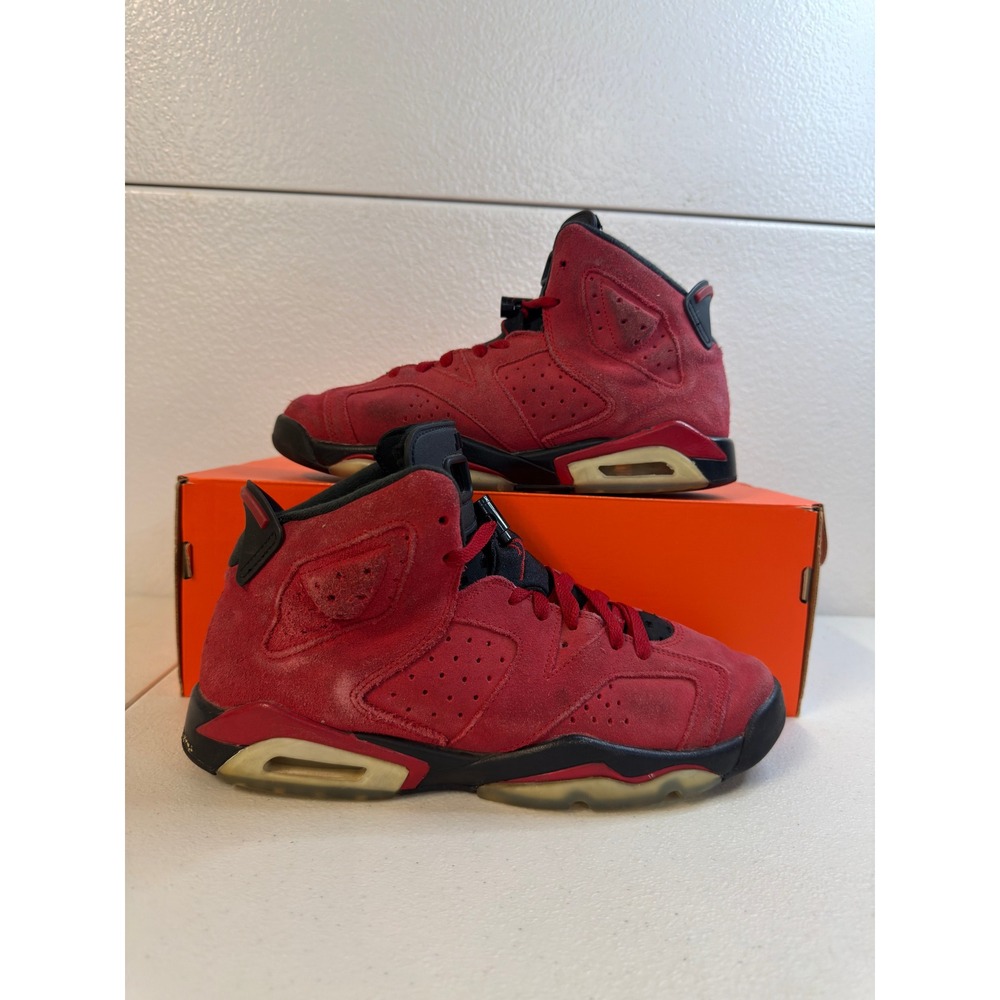 Jordan 6 Retro Toro Bravo Varsity Red 7Y #2364